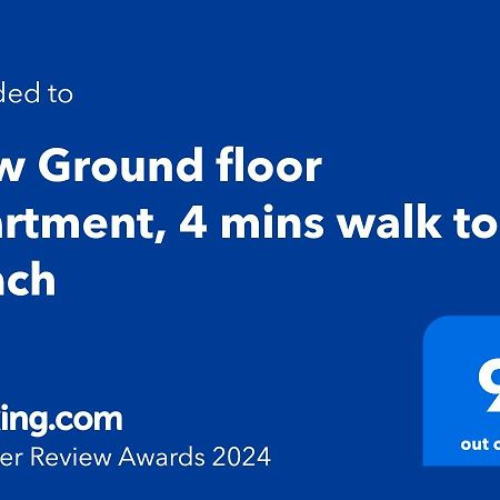 New Ground Floor Apartment, 4 Mins Walk To Beach Bournemouth Eksteriør bilde